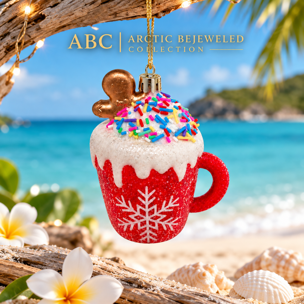 Red Hot Chocolate Mug Christmas Ornament