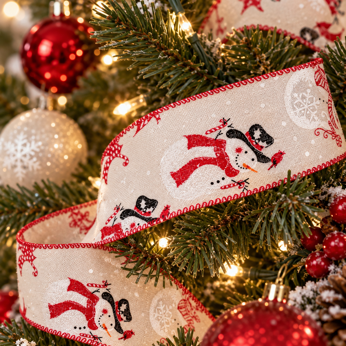 Snowman Christmas Ribbon – 2 m