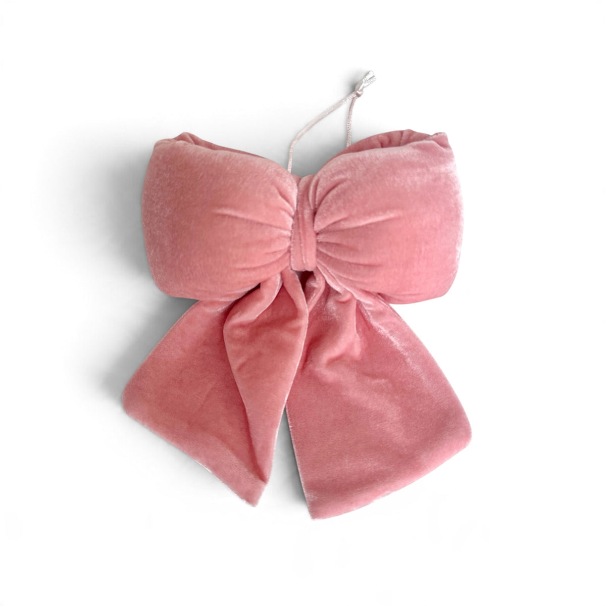 Pink Velvet Christmas Bow Ornament – 20 cm