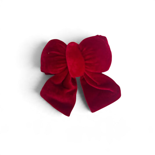Red Velvet Christmas Bow Ornament