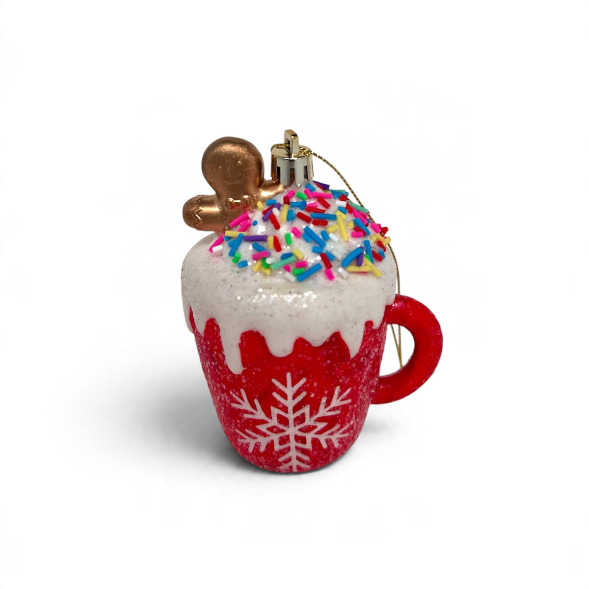 Red Hot Chocolate Mug Christmas Ornament