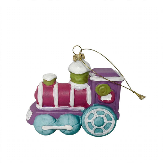 Pastel Christmas Train Ornament